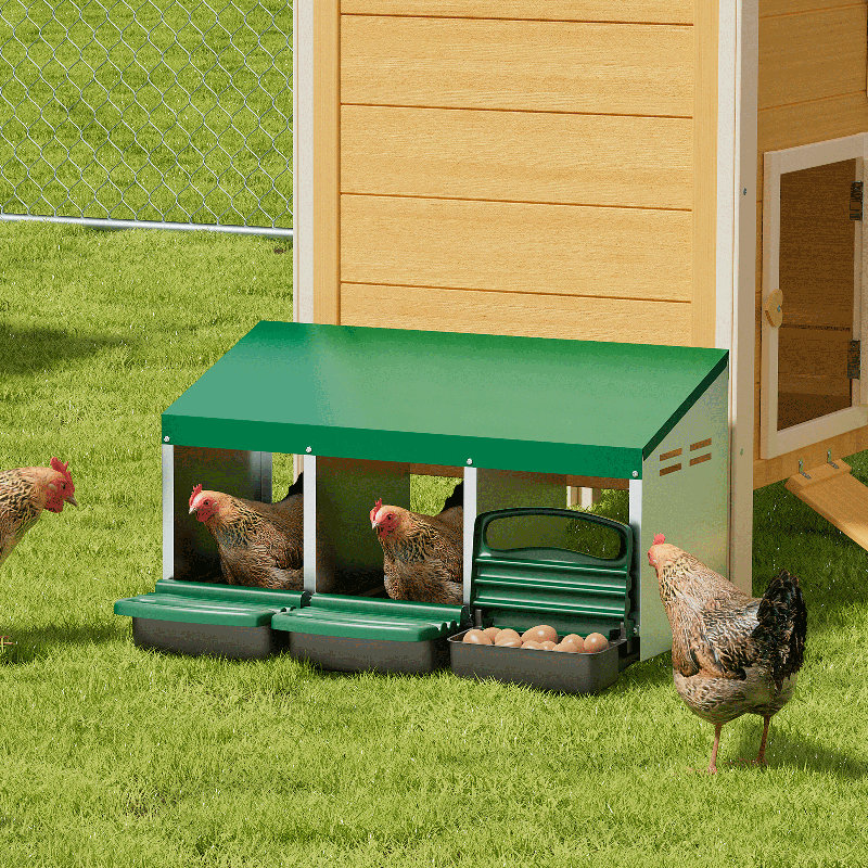 Tucker Murphy Pet™ Edelsten Chicken Nesting Box Metal Laying Hen Nest